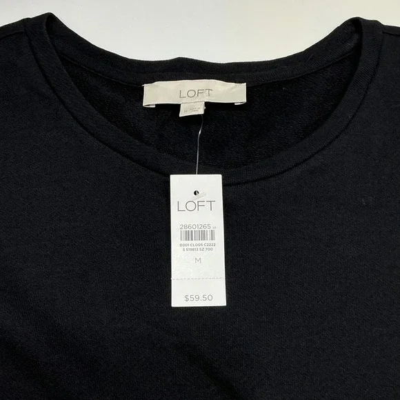 SET of 2 LOFT Women's Floral/Plaid Print Crew Neck Sweaters Knit Layered Look M - Picture 6 of 11